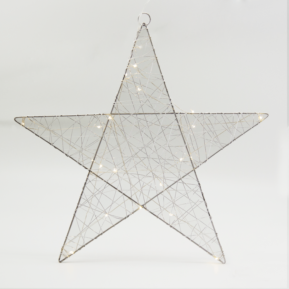 Estrella Luz Led 40 Cm Plateada | Navidad | decoracion