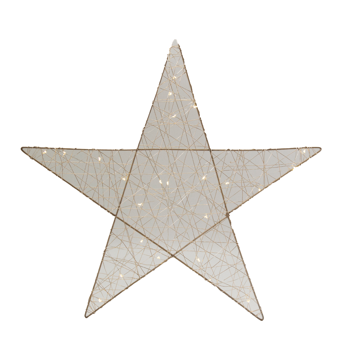 Estrella Luz Led 50 Cm Rosa/dorada | Navidad | decoracion