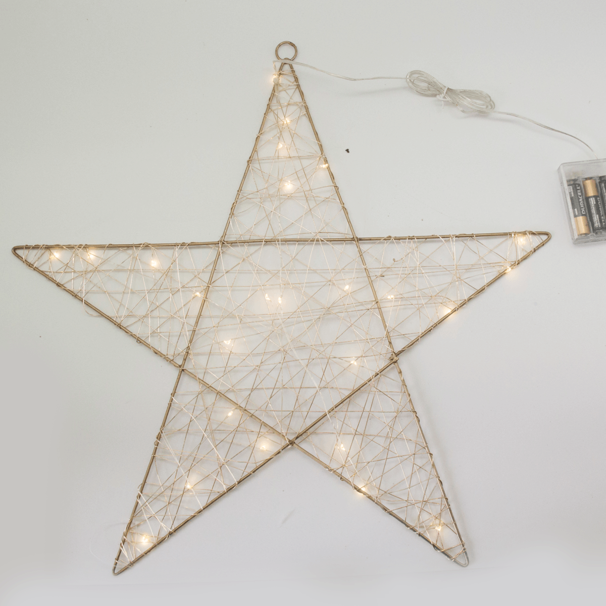Estrella Luz Led 50 Cm Rosa/dorada | Navidad | decoracion