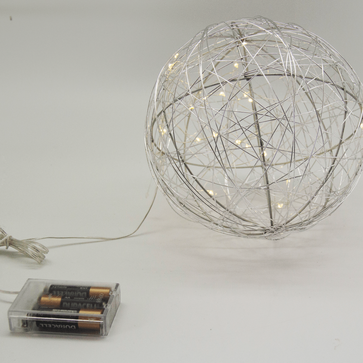 Esfera Luz Led 20 Cm Plateada | Navidad | decoracion