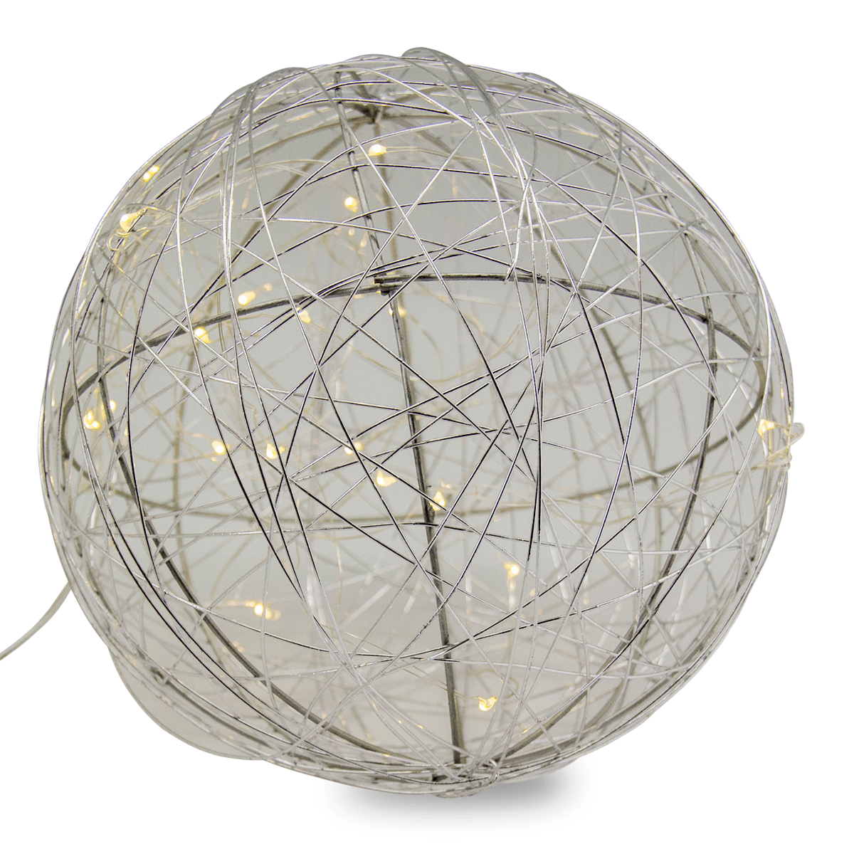 Esfera Luz Led 25 Cm Plateada | Navidad | decoracion