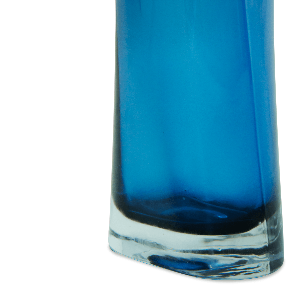Florero Inclinado 30 Cm Azul Humo | Jarrones | salas