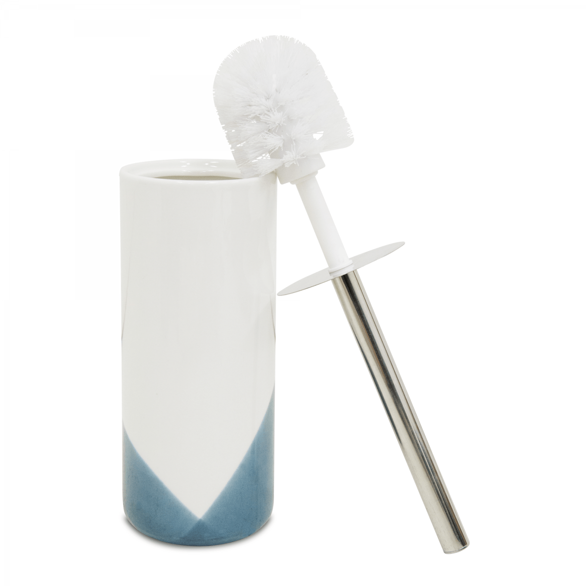 Cepillo Con Base Blanco/ Azul | Decoración de Baño | decoracion