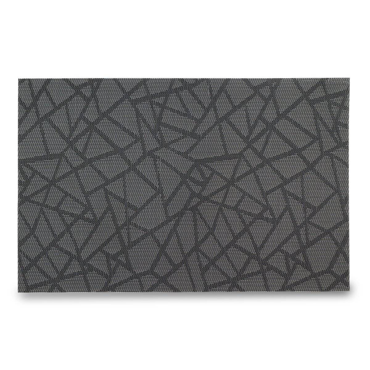Mantel Individual Pvc 45 X 30cm Negro/ Plateado | Manteles Individuales | decoracion