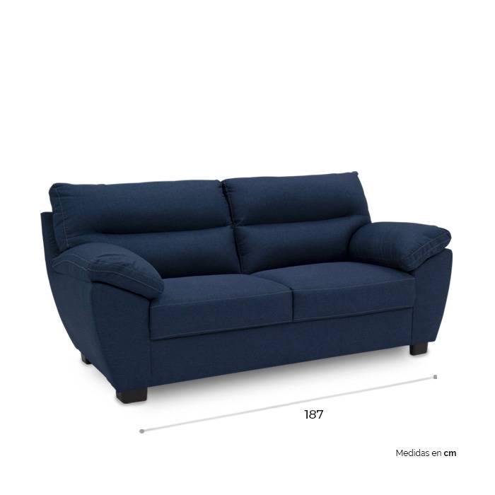 Sofa Tela Azul Oscuro Nar | Sofá | 1