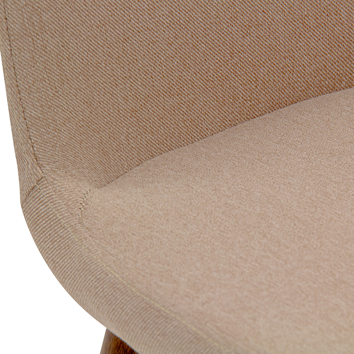 Silla Tela Beige/nogal Sif | Sillas | comedores