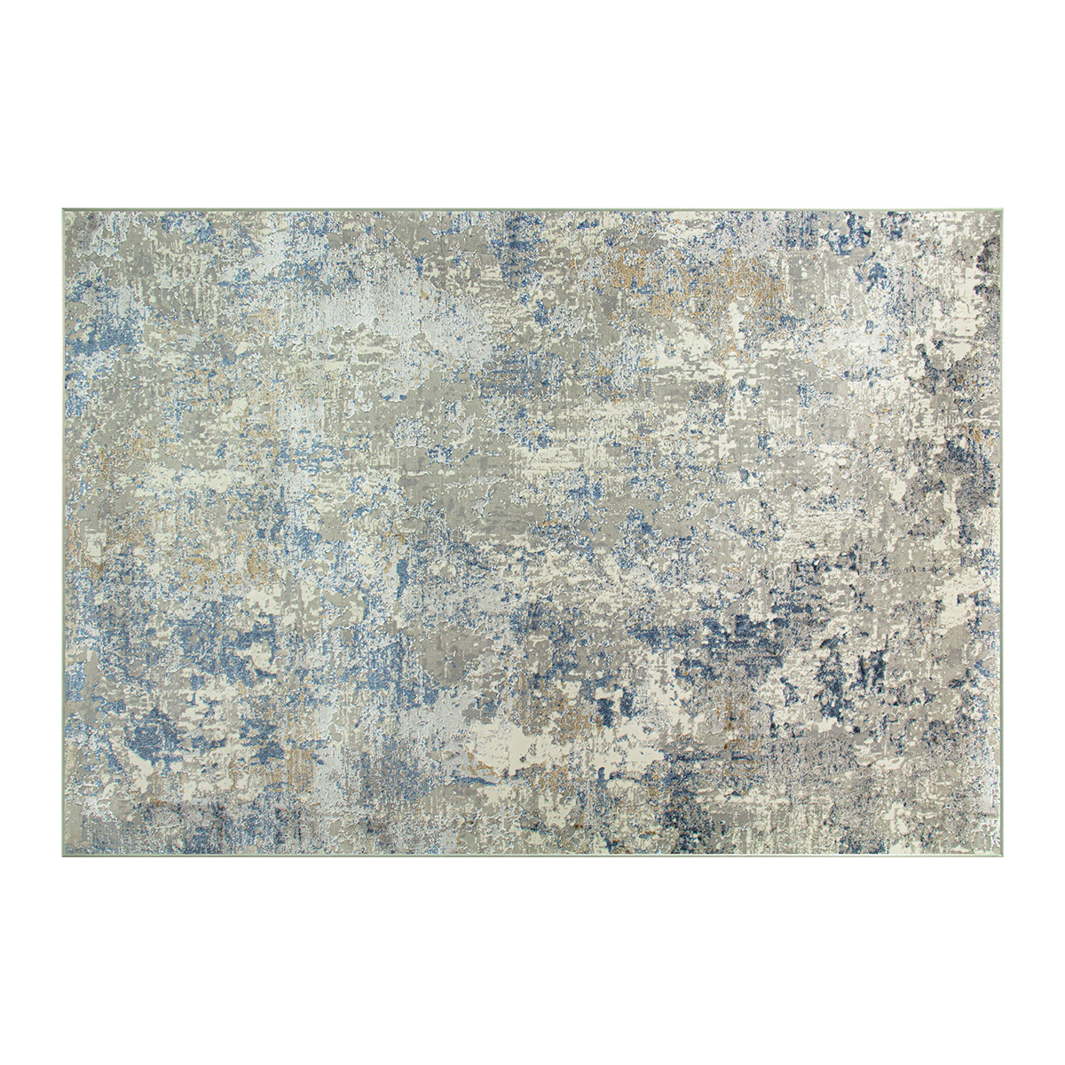Tapete gris oxford y azul 160 cm x 230cm - T2096 Darica