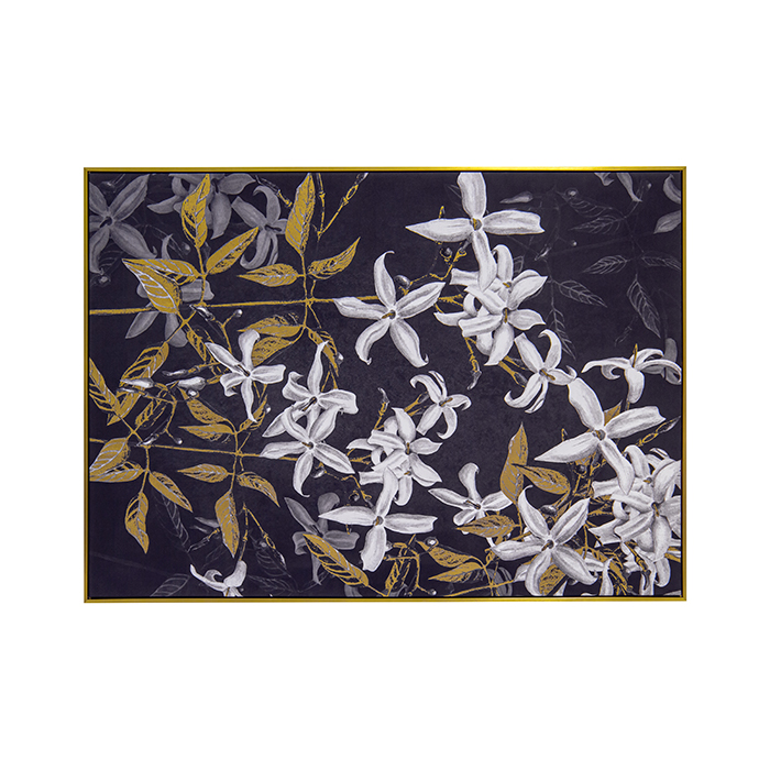Cuadro Con Marco 100 X 140 Ramillete Flores Blancas | Cuadros | decoracion