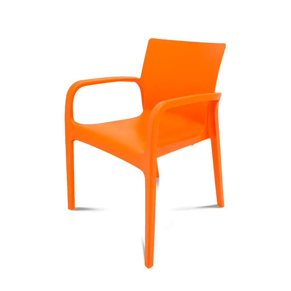 Silla Pp Naranja Ixi | Sillas | muebles-para-exterior