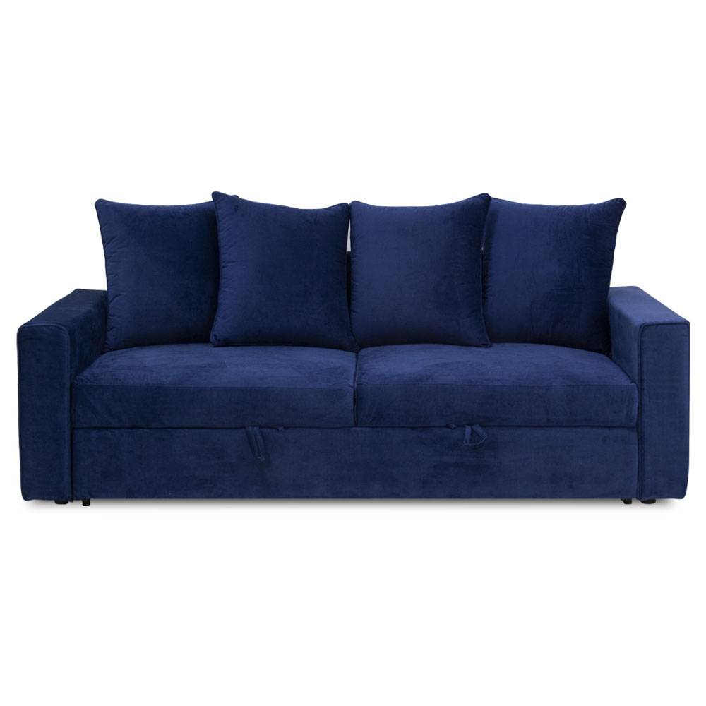 Sofa Cama Tela Azul Zert | Sofá Cama | 1