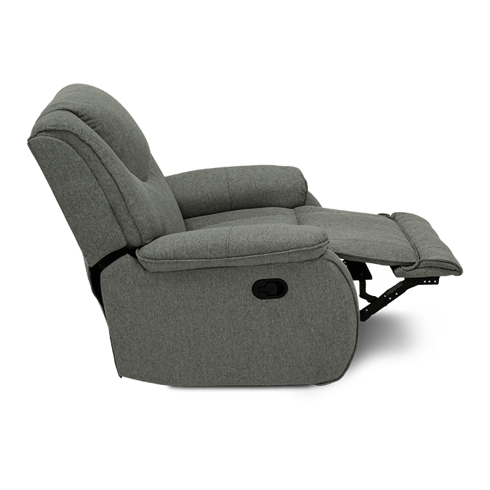 Sillón reclinable y ajustable en tela gris claro - TONU, Reclinables