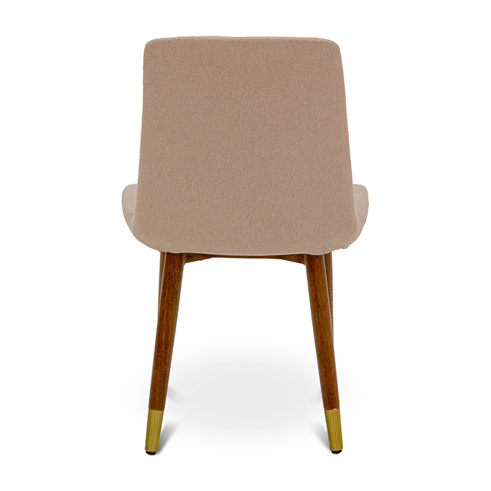 Silla Tela Beige/nogal Sif | Sillas | comedores