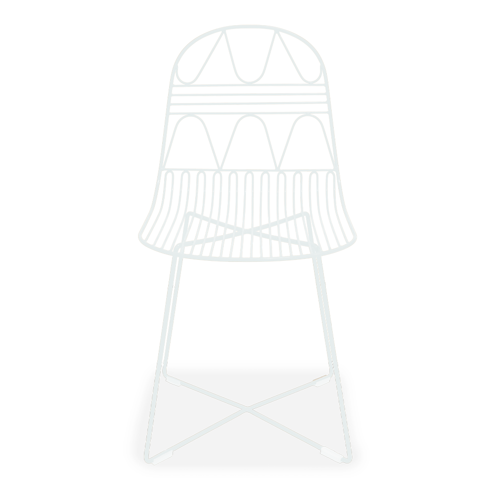 Silla Metal Blanco Reti | Sillas | muebles-para-exterior