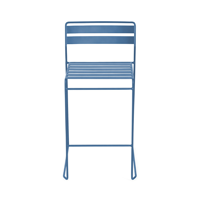 Banco De Bar Metalico Azul Viux | Bancos | Muebles para exterior