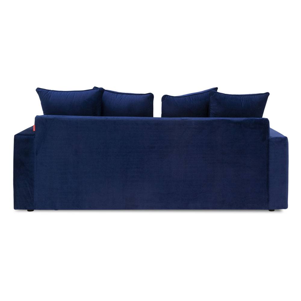 Sofa Cama Tela Azul Zert | Sofá Cama | entretenimiento