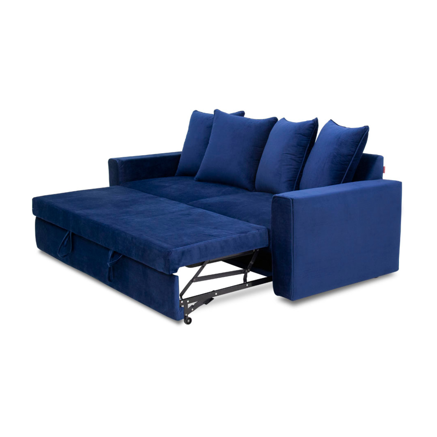 Sofa Cama Tela Azul Zert | Sofá Cama y Futones | salas