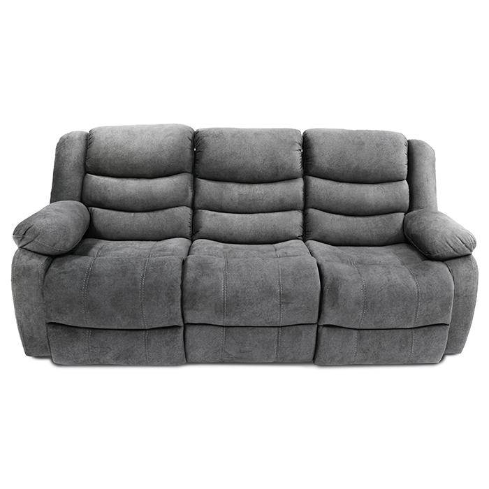 Sofa Reclinable Tela Gris Oxford Zuki | Sofá | salas
