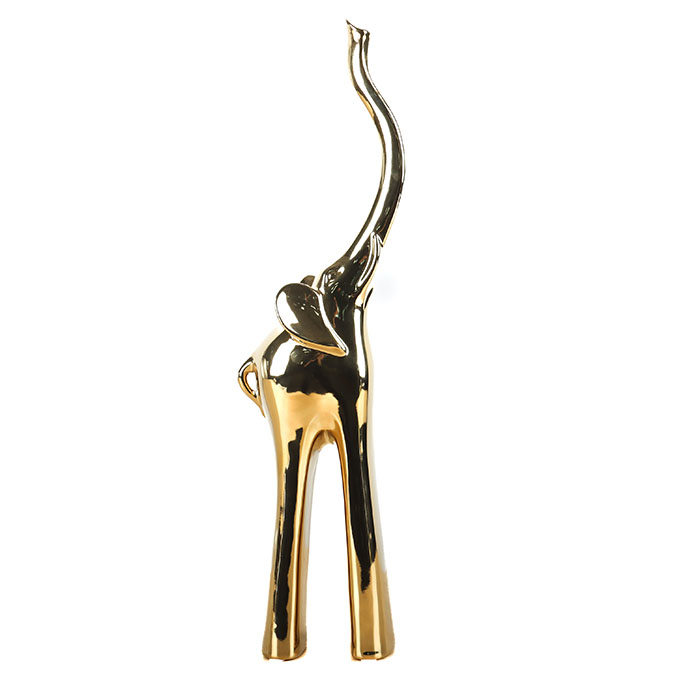 Figura Elefante 42 Cm Dorado | Esculturas | decoracion