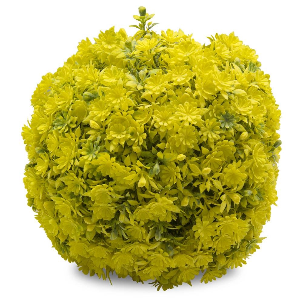 Esfera Follaje 18 Cm Amarillo | Flores | Recámaras