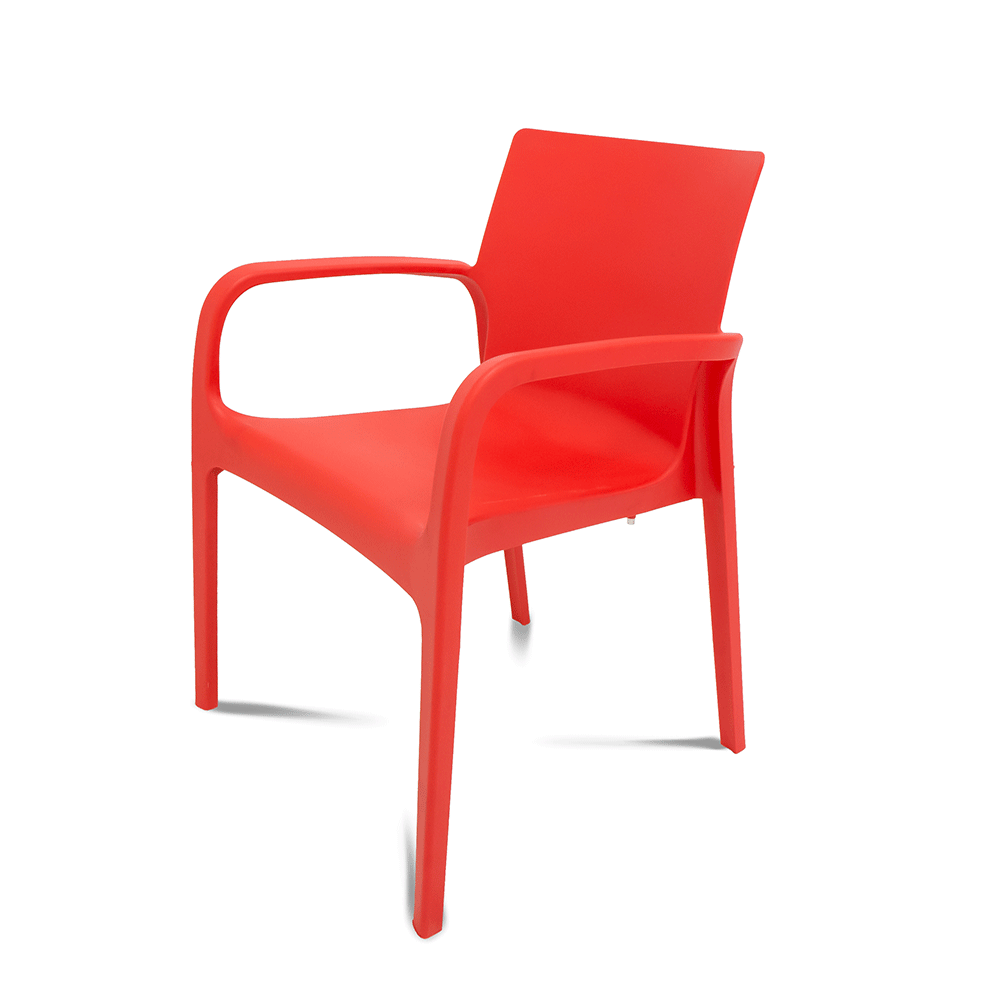 Silla Pp Rojo Ixi | Sillas | muebles-para-exterior
