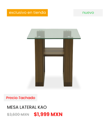 Buen Fin Mesas Laterales. Promocion mesa lateral Kao precio $1,999