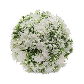 Esfera Follaje Con Flor 12 Cm Verde/blanco | Flores | decoracion